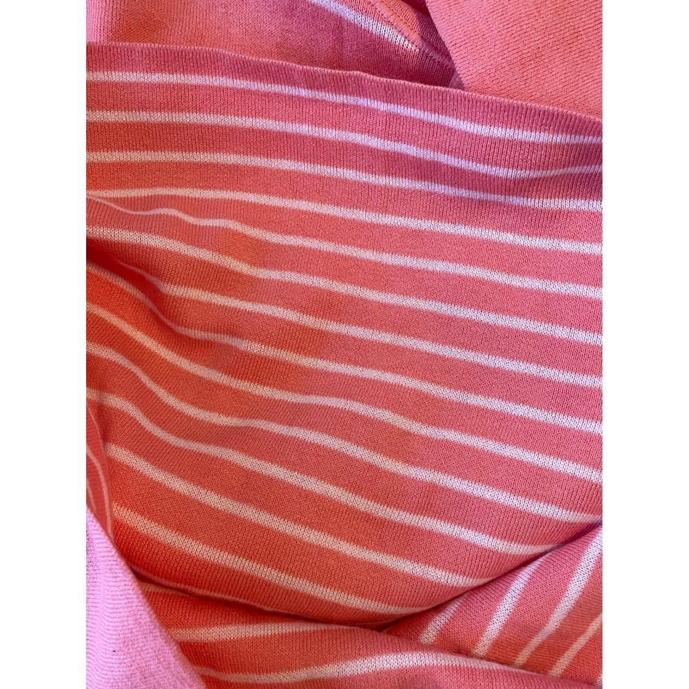 J.‎ Jill Reversible Coral White Stripe Mock Neck Sweater Tunic Size Small New - Picture 4 of 5
